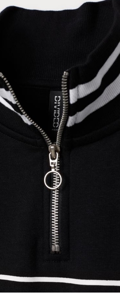 Divided Quarter Zip Sweater Dress - Picture 2 of 2